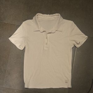 Vuori Cream Button Down Shirt